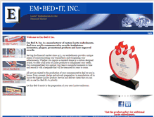 Tablet Screenshot of embeditinc.com